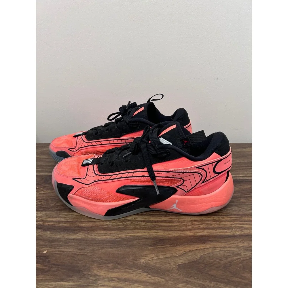 Jordan Luka 2 Bright Mango Black Basketball Shoes DX8733-800 Mens 10